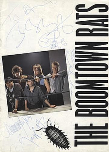 The Boomtown Rats 1985 Tour Programme - Autographed tour programme UK RATTRTO320293