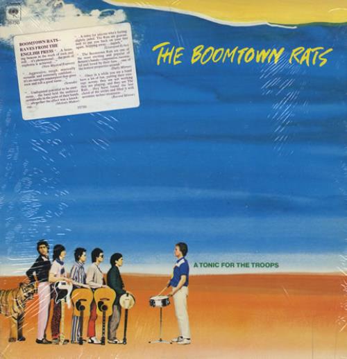 The Boomtown Rats A Tonic For The Troops + Cover Sticker vinyl LP album (LP record) US RATLPAT430238
