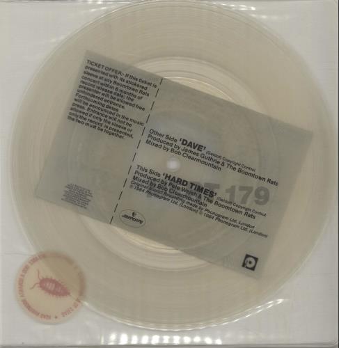 The Boomtown Rats Dave 7" vinyl picture disc (7 inch picture disc single) UK RAT7PDA117927