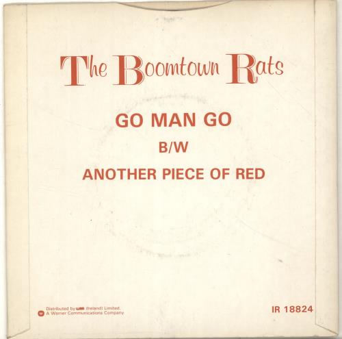 The Boomtown Rats Go Man Go 7" vinyl single (7 inch record / 45) Irish RAT07GO701176