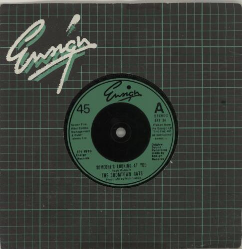 The Boomtown Rats Someone's Looking At You - Green 7" vinyl single (7 inch record / 45) UK RAT07SO673172