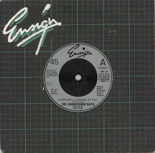 The Boomtown Rats Someone's Looking At You - Silver 7" vinyl single (7 inch record / 45) UK RAT07SO876453