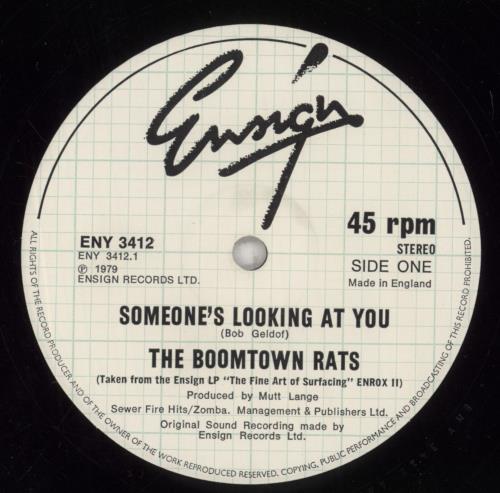 The Boomtown Rats Someone's Looking At You 12" vinyl single (12 inch record / Maxi-single) UK RAT12SO128564