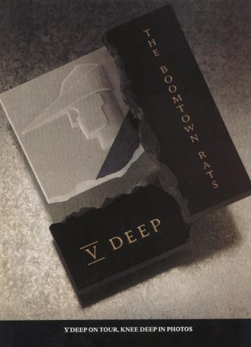 The Boomtown Rats V Deep On Tour, Knee Deep In Photos tour programme UK RATTRVD858280