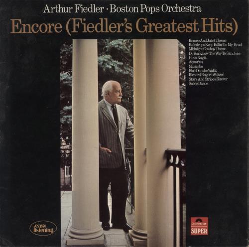 The Boston Pops Orchestra Encore (Fiedler's Greatest Hits) vinyl LP album (LP record) German BP0LPEN874399