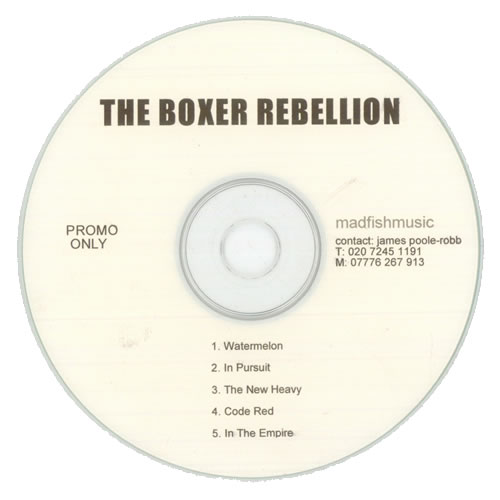 The Boxer Rebellion Watermelon - 5-track CD-R acetate UK BOECRWA517020