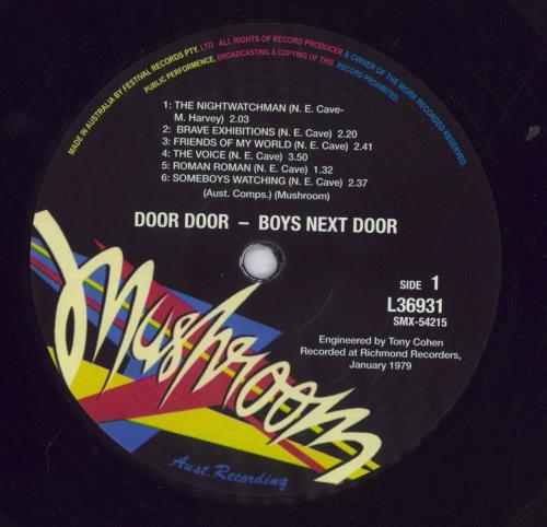 The Boys Next Door Door, Door vinyl LP album (LP record) Australian TC9LPDO832142