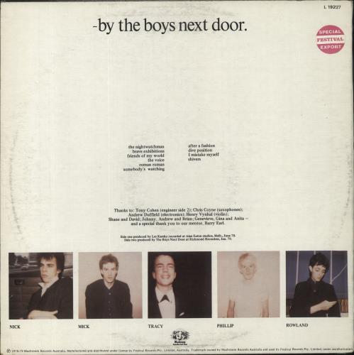 The Boys Next Door Door, Door vinyl LP album (LP record) Australian TC9LPDO863178