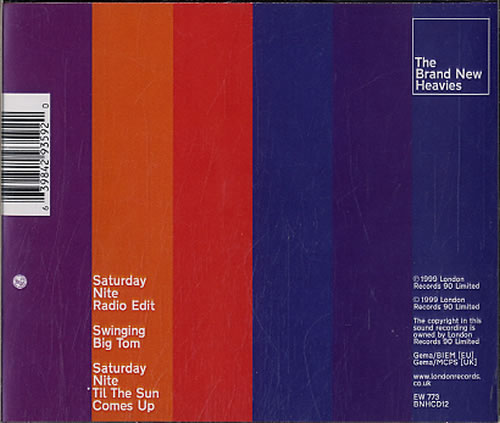 The Brand New Heavies Saturday Nite CD-R acetate UK BNHCRSA142930
