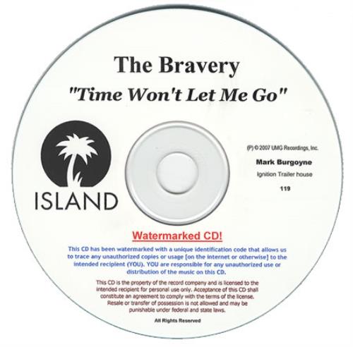 The Bravery Time Won't Let Me Go CD-R acetate US TJ2CRTI408622