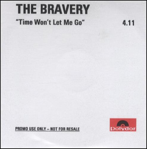 The Bravery Time Won't Let Me Go CD-R acetate UK TJ2CRTI409729