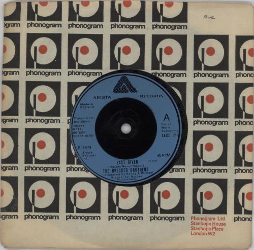 The Brecker Brothers East River 7" vinyl single (7 inch record / 45) UK BB407EA448103