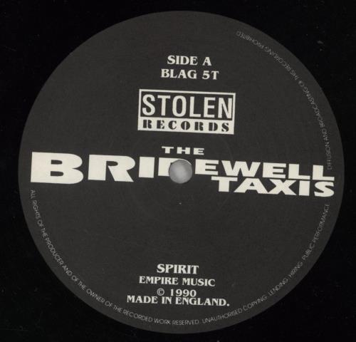 The Bridewell Taxis Spirit - Green & Red titled sleeve 12" vinyl single (12 inch record / Maxi-single) UK BWX12SP872850