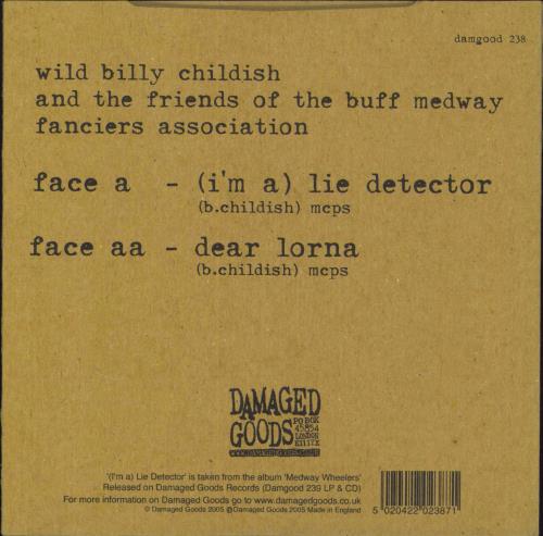 The Buff Medways (I'm A) Lie Detector 7" vinyl single (7 inch record / 45) UK BFA07IM818215