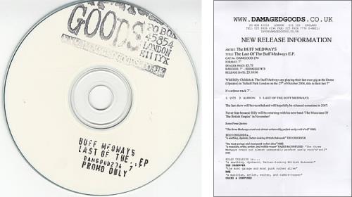 The Buff Medways Last Of The Buff Medways EP CD-R acetate UK BFACRLA386195