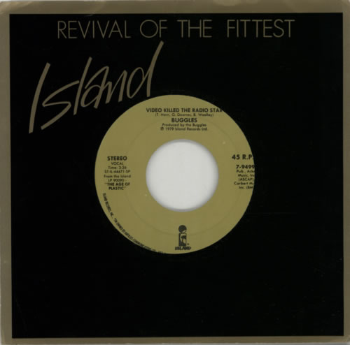 The Buggles Video Killed The Radio Star 7" vinyl single (7 inch record / 45) US BUG07VI601893