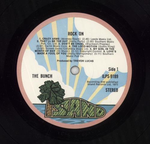 The Bunch Rock On - Complete vinyl LP album (LP record) UK TBCLPRO792805
