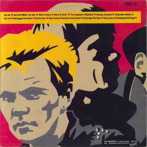 The Business Suburban Rebels vinyl LP album (LP record) UK NESLPSU793011