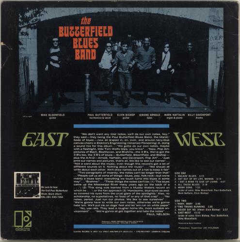 The Butterfield Blues Band East-West - 1st - VG/EX vinyl LP album (LP record) UK B8BLPEA719181