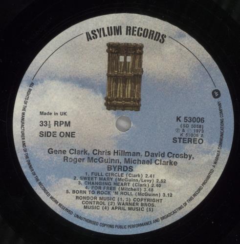The Byrds Byrds vinyl LP album (LP record) UK BYRLPBY257929