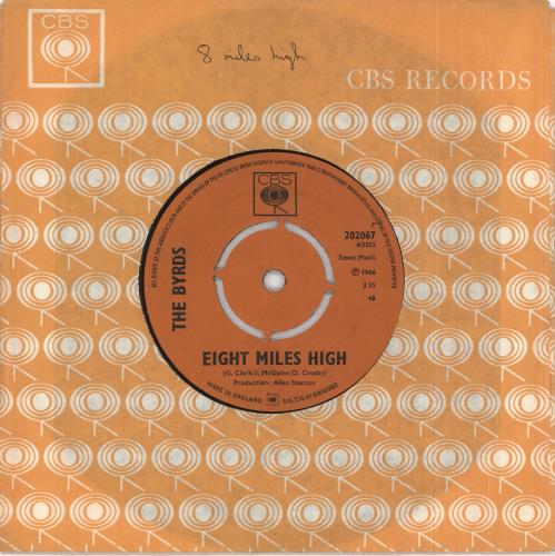 The Byrds Eight Miles High 7" vinyl single (7 inch record / 45) UK BYR07EI591276