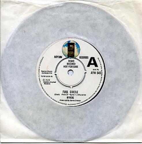 The Byrds Full Circle 7" vinyl single (7 inch record / 45) UK BYR07FU184632