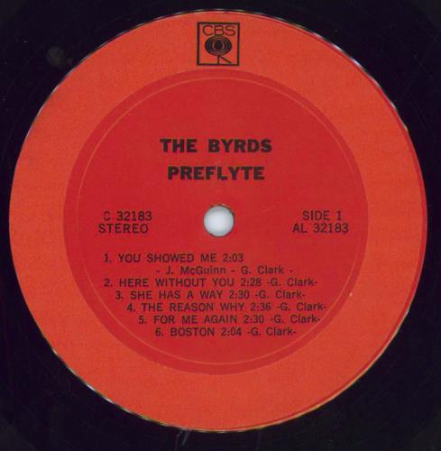 The Byrds Preflyte - export vinyl LP album (LP record) US BYRLPPR793942