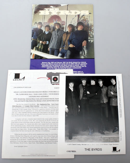 The Byrds Restoration Project media press pack US BYRPPRE551091