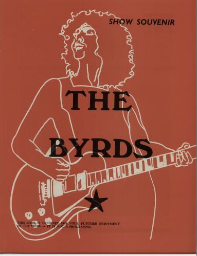 The Byrds Show Souvenir tour programme UK BYRTRSH643144