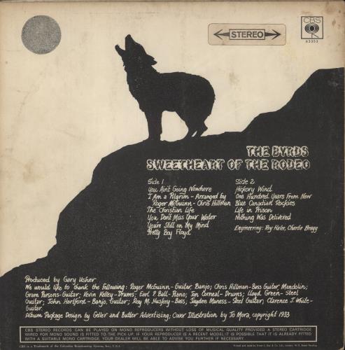 The Byrds Sweetheart Of The Rodeo - 1st St - VG vinyl LP album (LP record) UK BYRLPSW881355