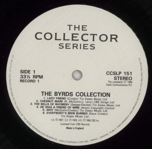 The Byrds The Byrds Collection - EX 2-LP vinyl record set (Double LP Album) UK BYR2LTH546566