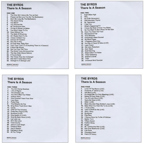 The Byrds There Is A Season CD-R acetate UK BYRCRTH377323