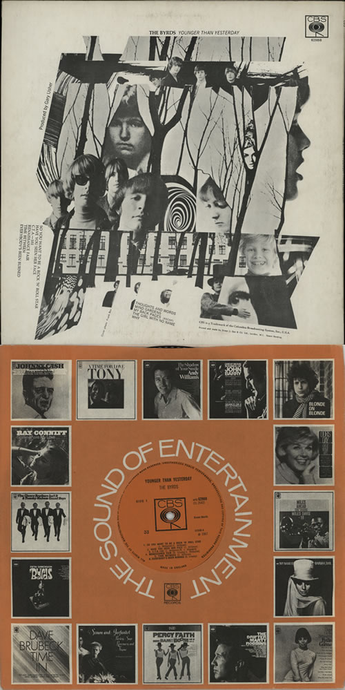 The Byrds Younger Than Yesterday - 1st Mono vinyl LP album (LP record) UK BYRLPYO75518