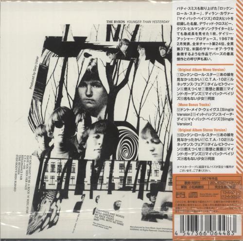 The Byrds Younger Than Yesterday CD album (CDLP) Japanese BYRCDYO882364
