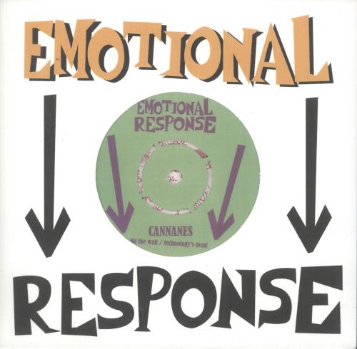 The Cannanes Hit The Wall - Green Vinyl 7" vinyl single (7 inch record / 45) US S9W07HI729011