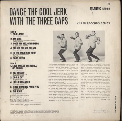 The Capitols Dance The Cool Jerk With The Three Caps vinyl LP album (LP record) UK OL5LPDA769290