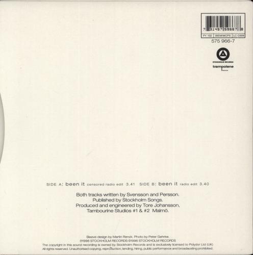 The Cardigans Been It - Brown Vinyl 7" vinyl single (7 inch record / 45) UK CDG07BE80712