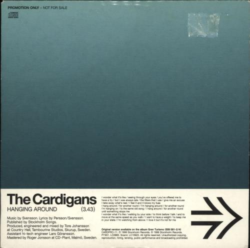 The Cardigans Hanging Around - Minimax CD single (CD5 / 5") UK CDGC5HA136294