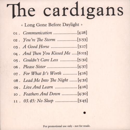 The Cardigans Long Gone Before Daylight CD album (CDLP) UK CDGCDLO236461