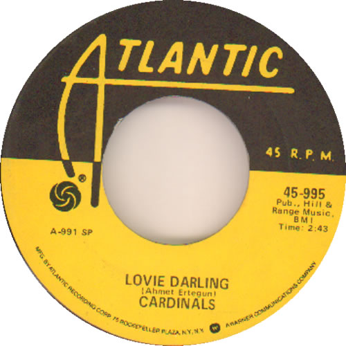 The Cardinals Lovie Darling 7" vinyl single (7 inch record / 45) US WNX07LO642518