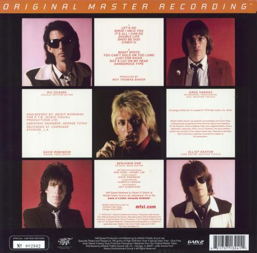 The Cars Candy-O - Original Master Recording 180 Gram - Sealed: Half Speed Mastered - 180gm Vinyl vinyl LP album (LP record) US C-RLPCA796029