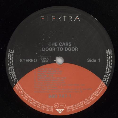 The Cars Door To Door - Hype-Stickered Sleeve vinyl LP album (LP record) UK C-RLPDO879178