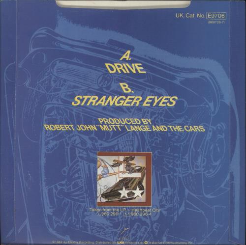 The Cars Drive - Solid + Sleeve 7" vinyl single (7 inch record / 45) UK C-R07DR660439