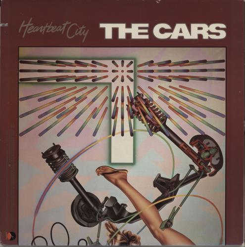 The Cars Heartbeat City vinyl LP album (LP record) US C-RLPHE751547