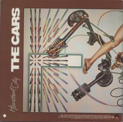 The Cars Heartbeat City vinyl LP album (LP record) Canadian C-RLPHE753697