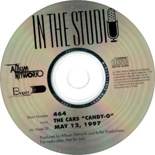 The Cars In The Studio - Candy-o CD album (CDLP) US C-RCDIN153995