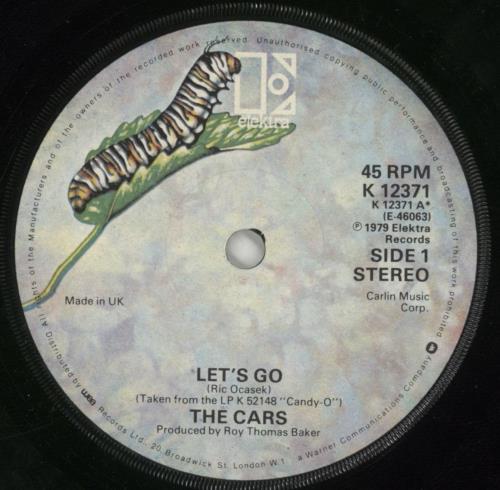 The Cars Let's Go - Picture Sleeve 7" vinyl single (7 inch record / 45) UK C-R07LE171644