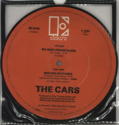 The Cars My Best Friend's Girl 7" vinyl picture disc (7 inch picture disc single) UK C-R7PMY121521