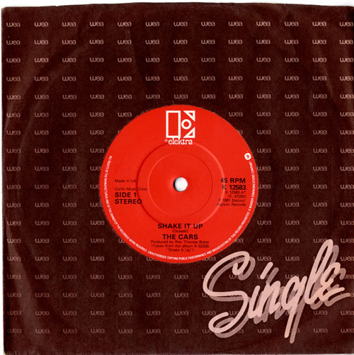 The Cars Shake It Up 7" vinyl single (7 inch record / 45) UK C-R07SH599196
