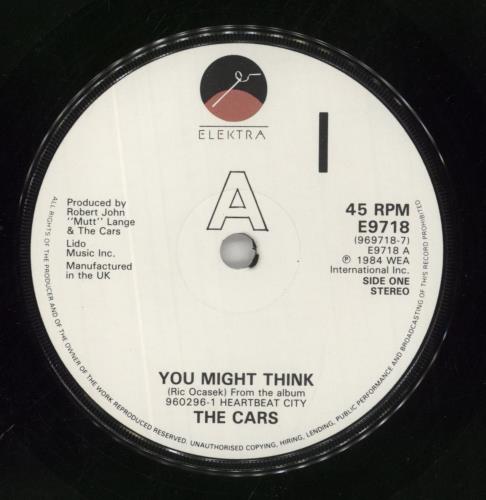 The Cars You Might Think 7" vinyl single (7 inch record / 45) UK C-R07YO298199
